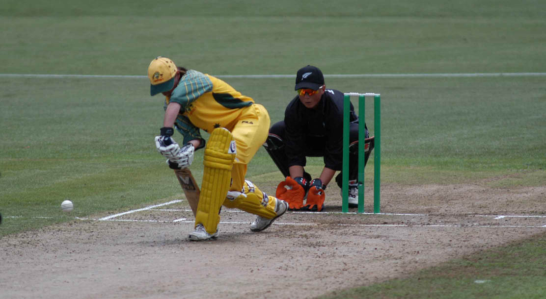 cricket defensive shot