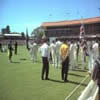 Australian players coming out at lunch time