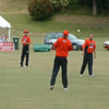 Stephen Cunis comes into the attack with Paul Wiseman in the background