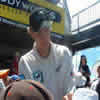 Daniel Vettori signing an autograph
