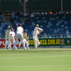 Ben Edmondson sending a full toss high and long