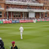 Matthew Hoggard after trapping Sarwan lbw