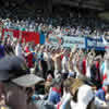 Fans enjoying their day as Australia dominate