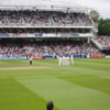 England celebrate while Chris Gayle