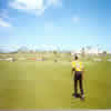 Auckland batting against Wellington with Phil Chandler in the foreground