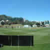 Matthew Horne and Mark Richardson walking out to bat