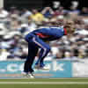 Andrew Flintoff in delivery