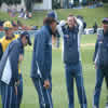 Damien Martyn, Andy Symonds, Adam Gilchrist and Ricky Ponting