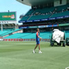 Liam Plunkett during fielding drills