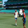 Steve Harmison and Alistair Cook