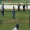 Chaminda Vaas bowling to Marvan Atapattu