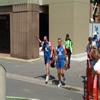 Paul Collingwood and an English support staff member