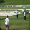 Upul Chandana (facing camera) & Lasith Malinga (background)