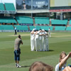 England team in a huddle