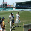 Sajid Mahmood & Liam Plunkett leave the field