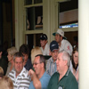 Ian Bell and Liam Plunkett on the balcony