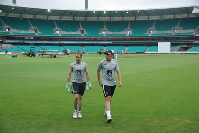 Aaron Redmond and Tim Southee