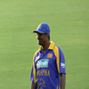 Muttiah Muralitharan in the field