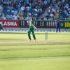 Graeme Smith hits a delivery off his pads