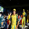 Brad Hogg and Damien Martyn