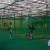 South African players in the nets