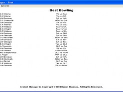 Cricket Manager