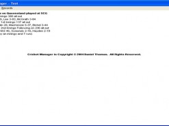 Cricket Manager