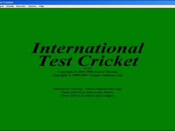 International Test Cricket