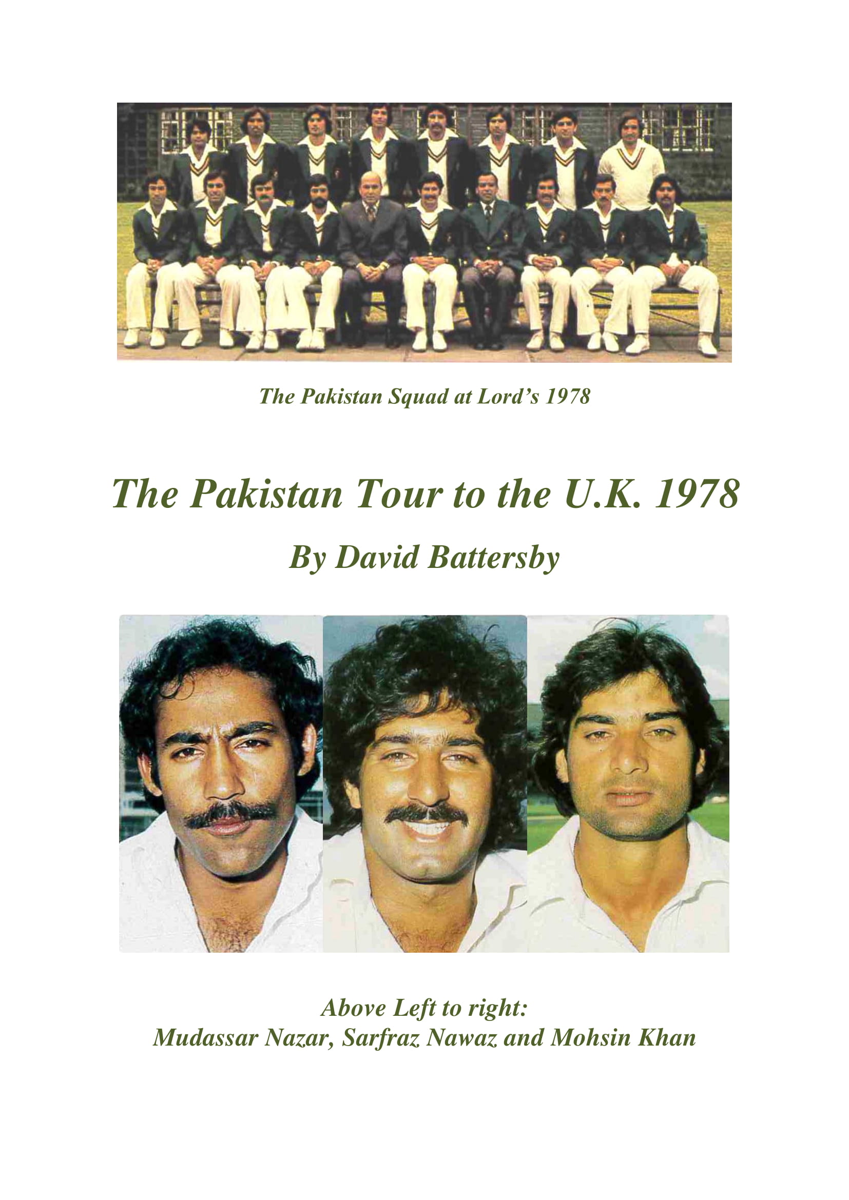 The Pakistan Tour to the UK 1978 Cricket Web
